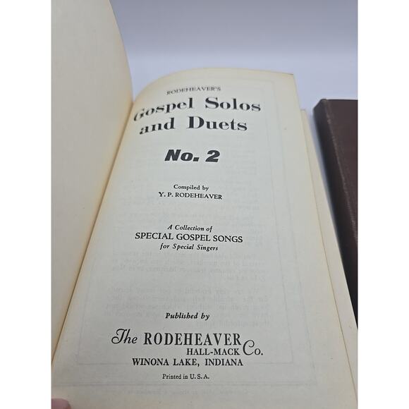 Rodeheaver’s Gospel Solos And Duets Numbers 2&3 Vintage Hard Cover - Picture 4 of 10
